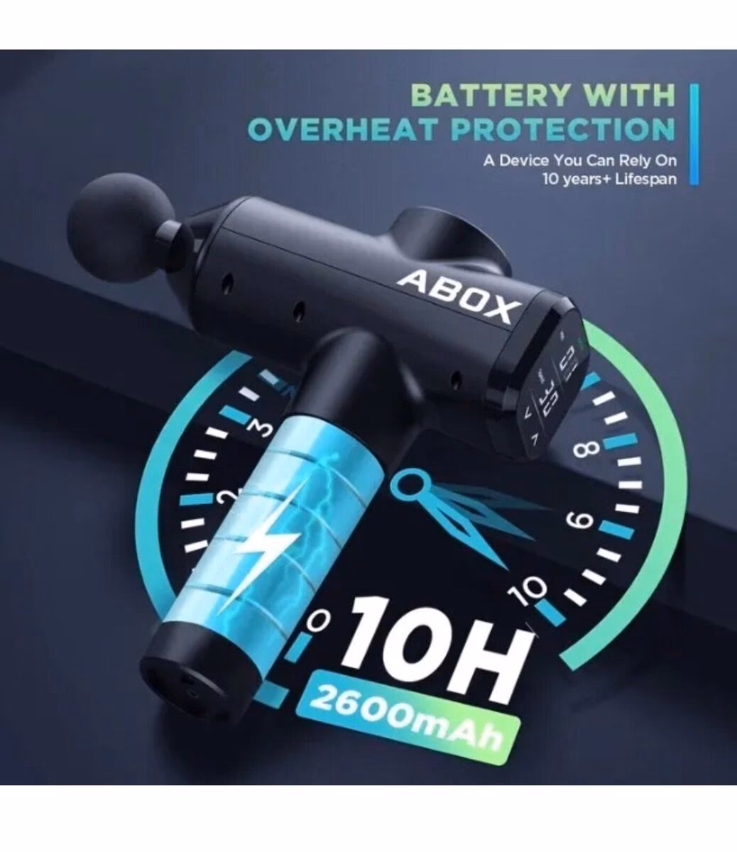 Quelle est la durée de charge d’un pistolet de massage ?