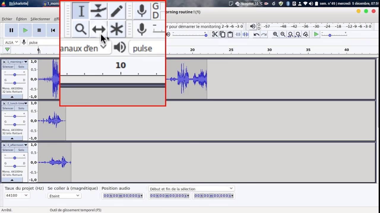 Comment faire un montage audio sur Audacity ?