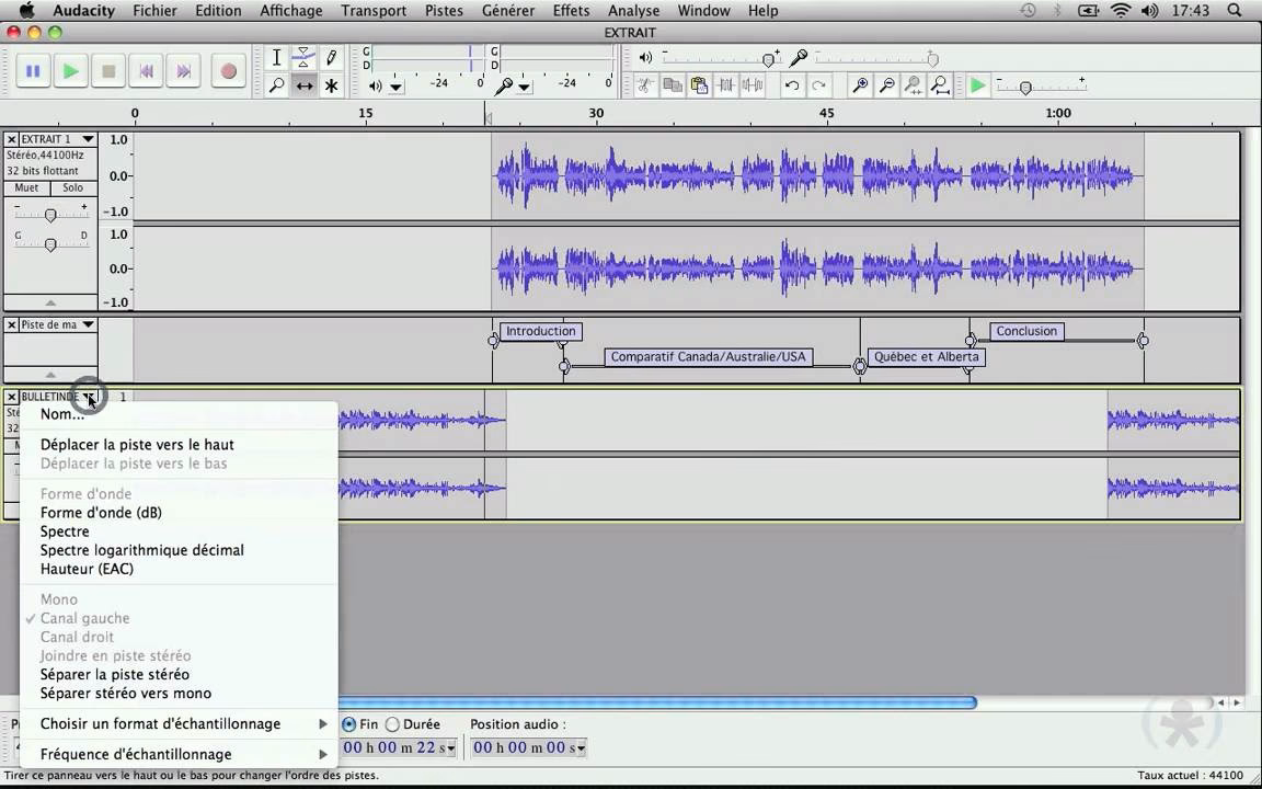 Comment faire un montage audio sur Audacity ?
