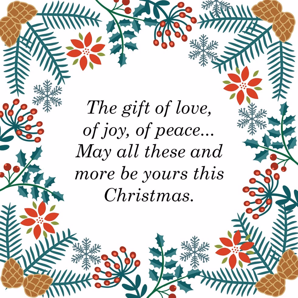 Are Christmas card messages a good idea?
