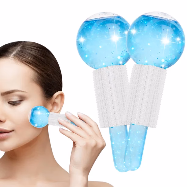 What are cryo facial ice globes?