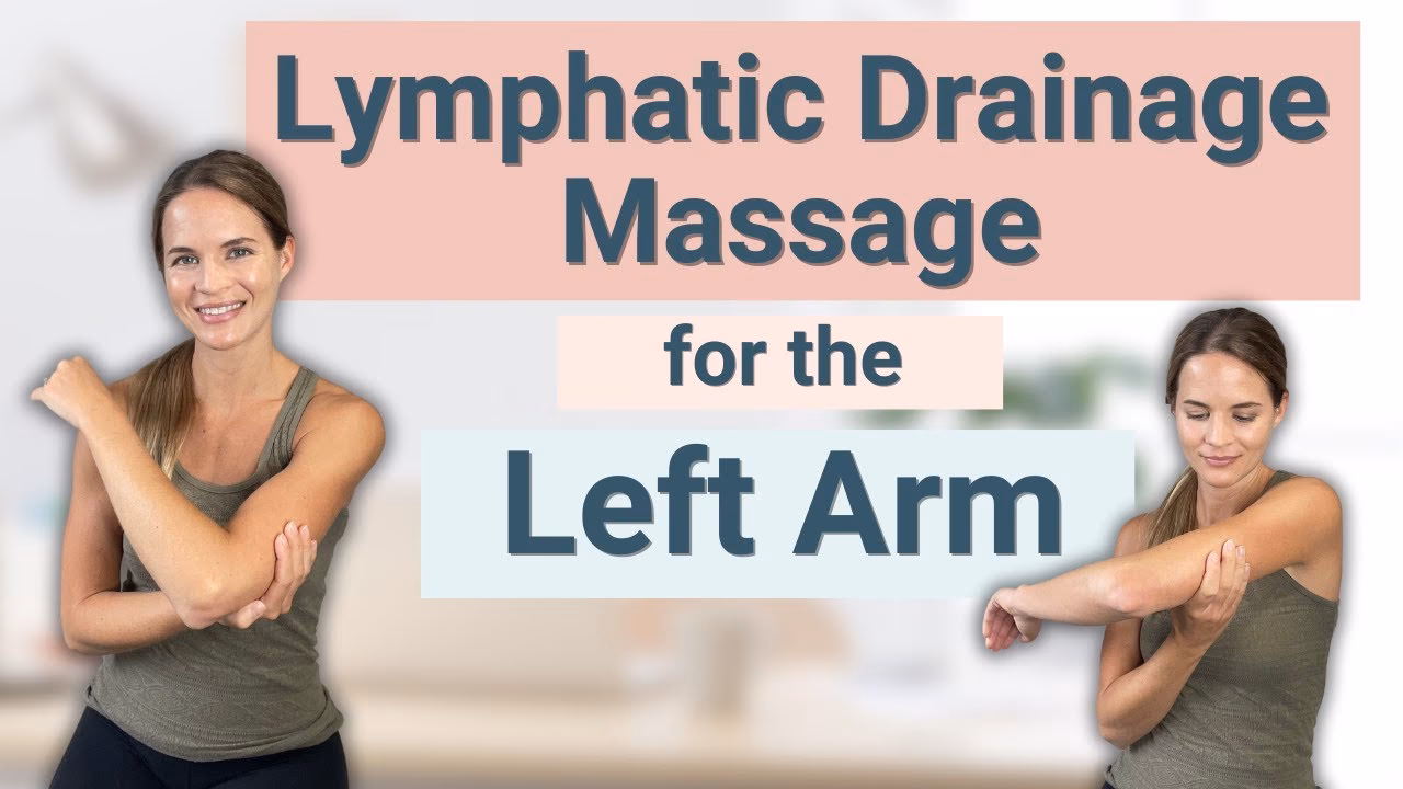 How does self-massage help with lymphedema?