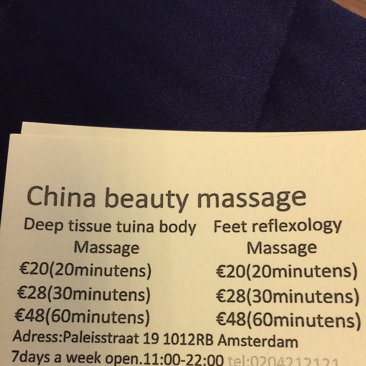 How much does a Chinese massage cost?
