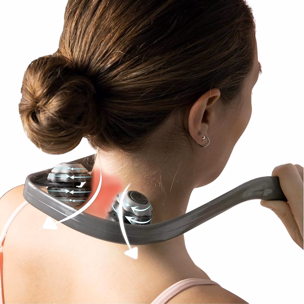 What is a soft ball manual neck massager?