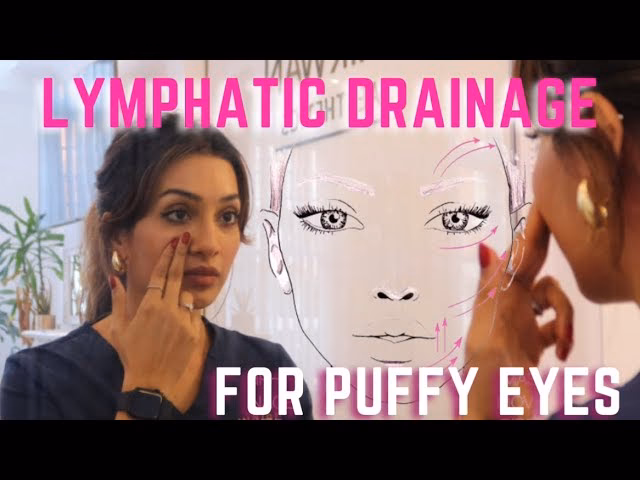 What is a lymphatic drainage massage for eye bags?
