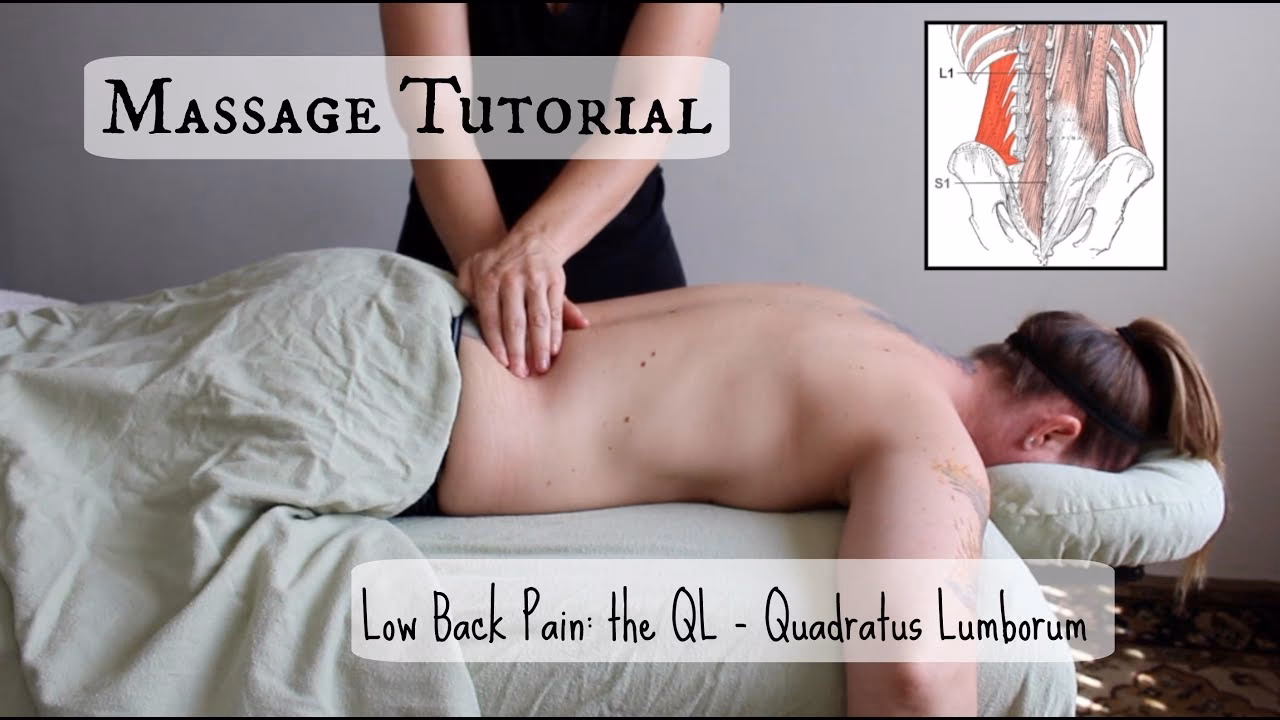 How do you massage a quadratus lumborum?